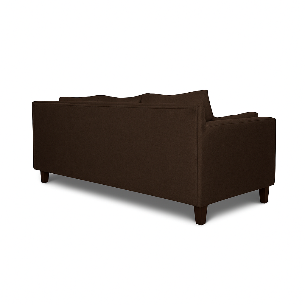 SOFA 3 CUERPOS RIBE CAFE TELA – CONFORT Y ESTILO PARA TU HOGAR - 5