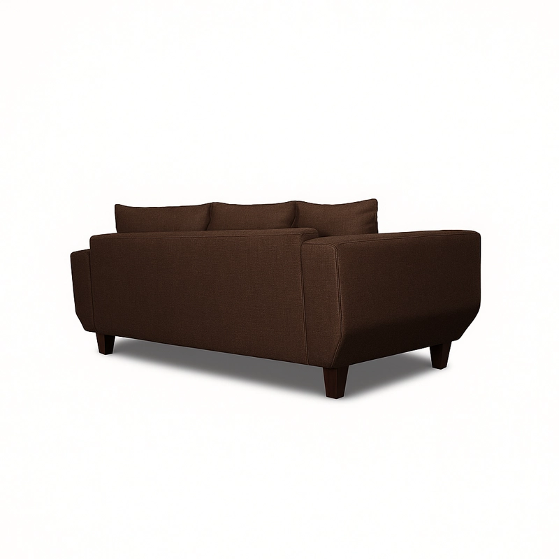 SOFA 3 CUERPOS ROQUE CAFE  TELA – CONFORT Y ESTILO PARA TU HOGAR - 3