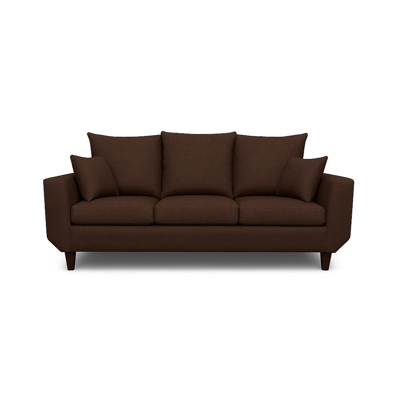 SOFA 3 CUERPOS ROQUE CAFE  TELA – CONFORT Y ESTILO PARA TU HOGAR - 6