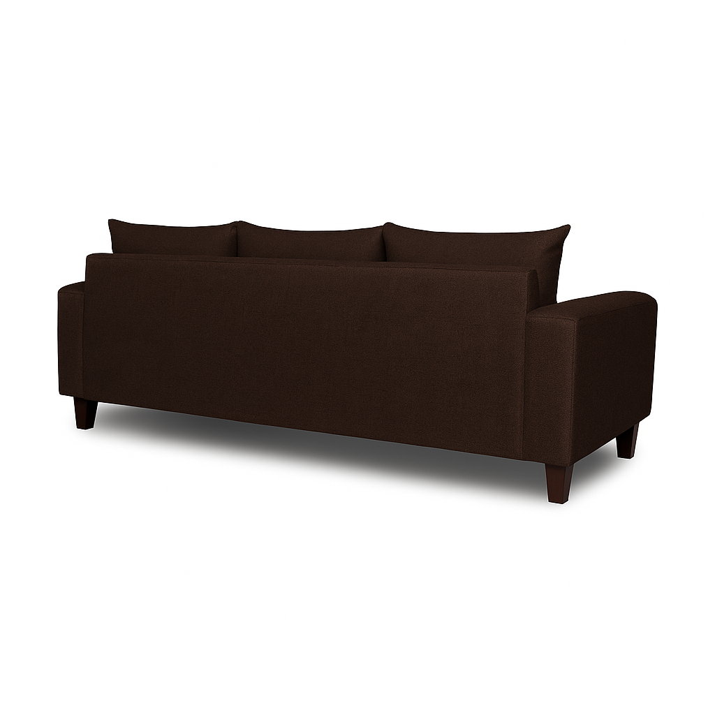 SOFA 3 CUERPOS RAMIS CAFE TELA – CONFORT Y ESTILO PARA TU HOGAR - 4