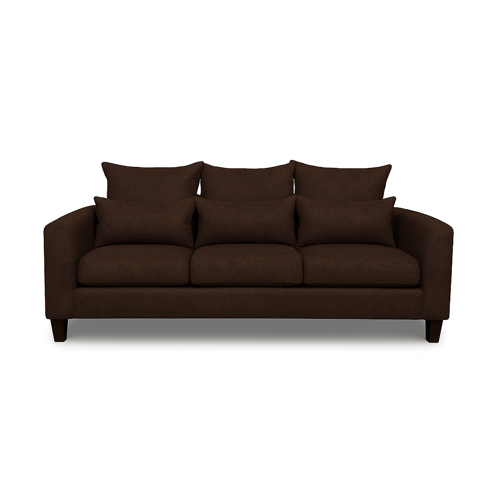 SOFA 3 CUERPOS RAMIS CAFE TELA – CONFORT Y ESTILO PARA TU HOGAR - 6