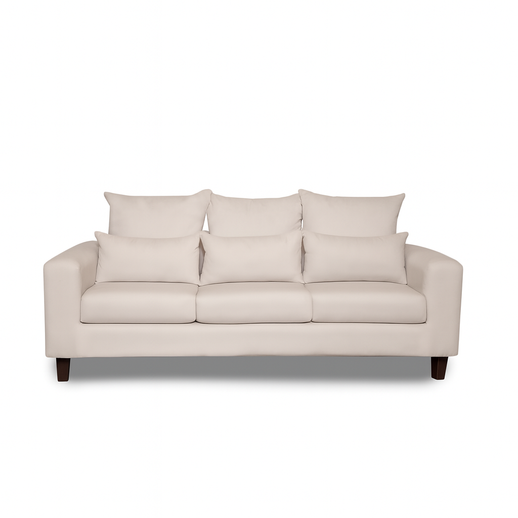SOFA 3 CUERPOS RAMIS BEIGE TELA – CONFORT Y ESTILO PARA TU HOGAR - 6