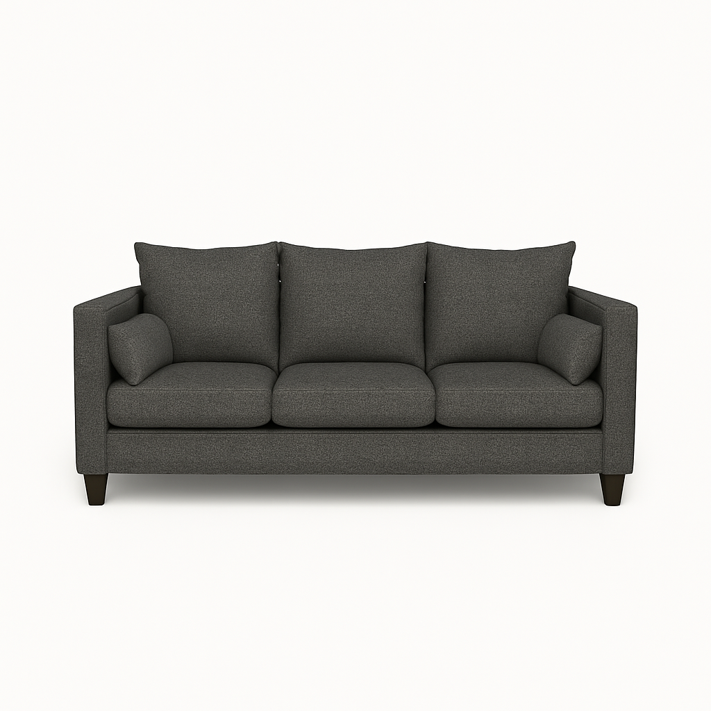 SOFA 3 CUERPOS RAGNAR GRIS OSCURO TELA – CONFORT Y ESTILO PARA TU HOGAR - 3