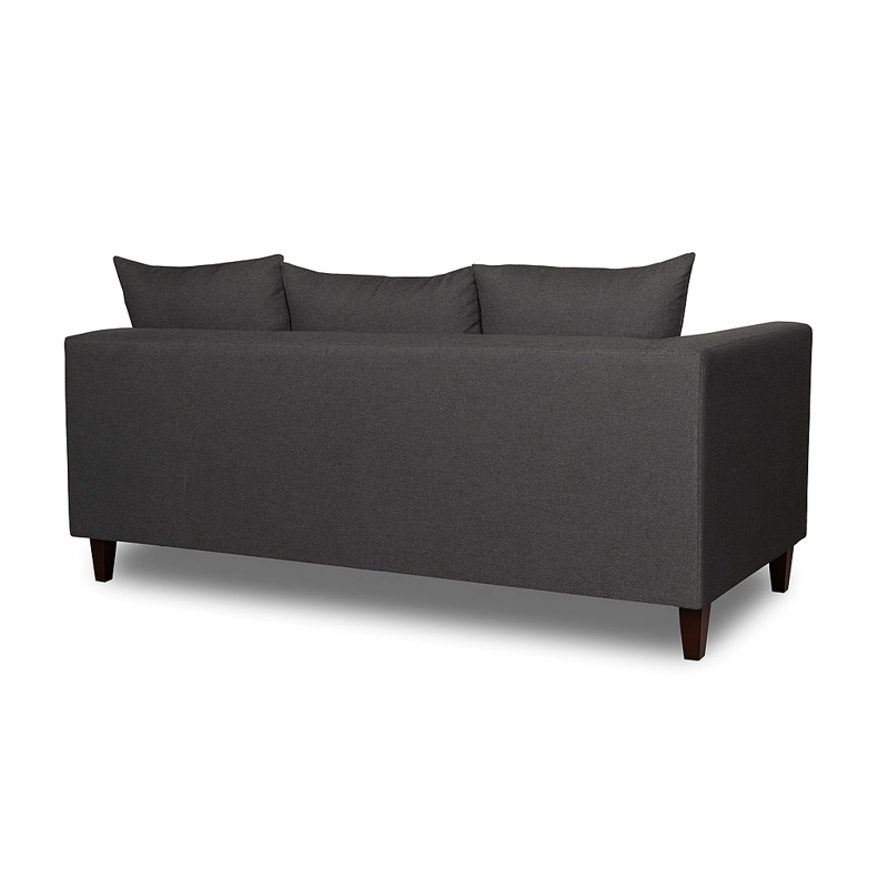 SOFA 3 CUERPOS RAGNAR GRIS OSCURO TELA – CONFORT Y ESTILO PARA TU HOGAR - 4