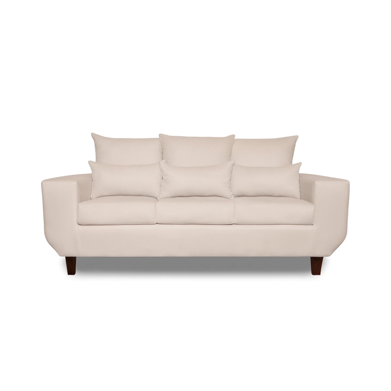SOFA 3 CUERPOS ROQUE BEIGE TELA – CONFORT Y ESTILO PARA TU HOGAR - 2
