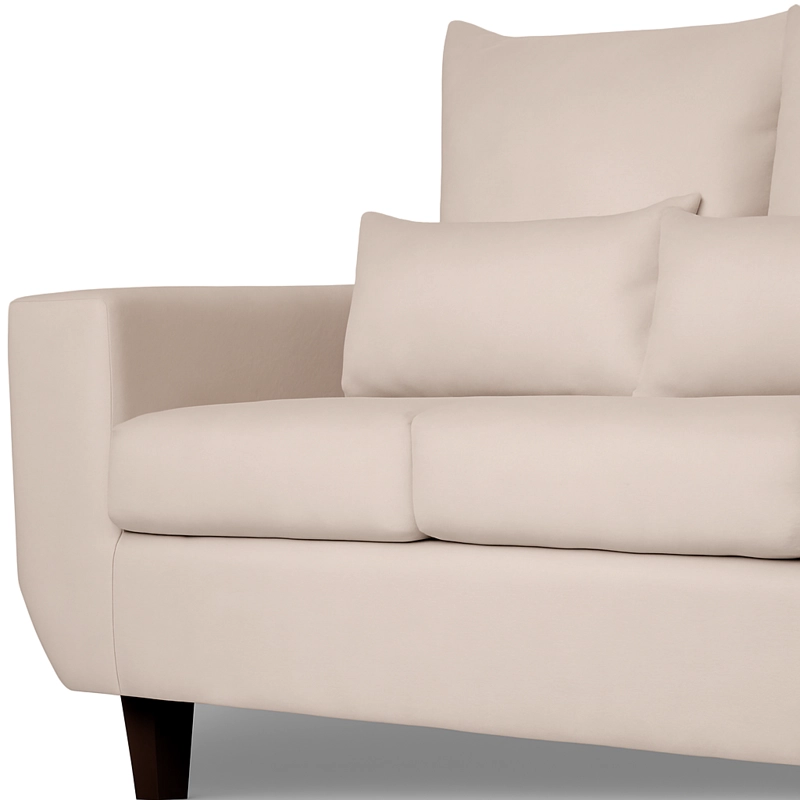SOFA 3 CUERPOS ROQUE BEIGE TELA – CONFORT Y ESTILO PARA TU HOGAR - 5
