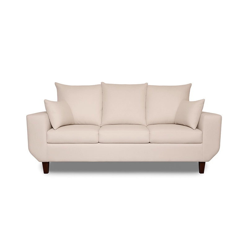 SOFA 3 CUERPOS ROQUE BEIGE TELA – CONFORT Y ESTILO PARA TU HOGAR - 6