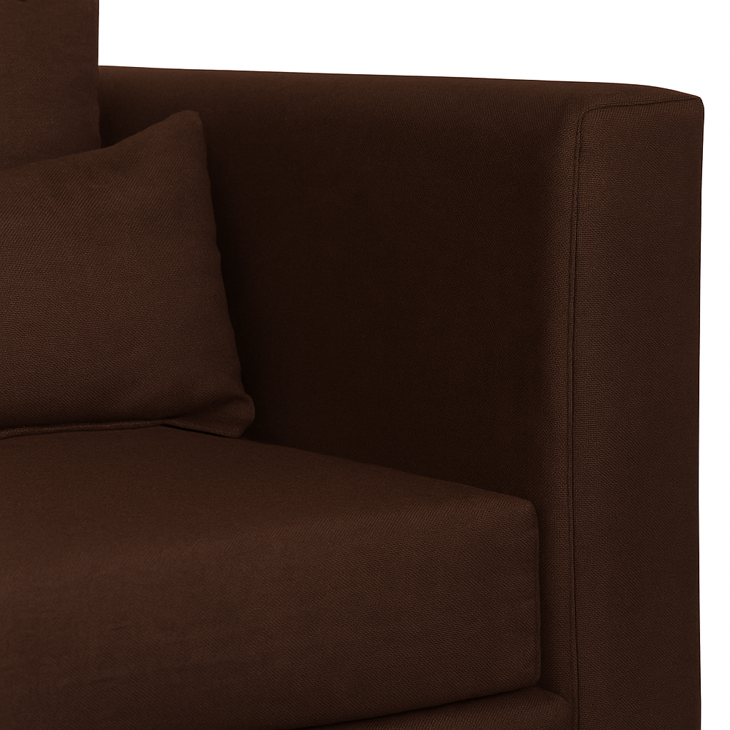 SOFA 3 CUERPOS RAGNAR CAFE TELA – CONFORT Y ESTILO PARA TU HOGAR - 5