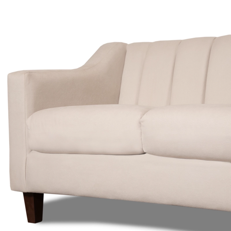 SOFA 3 Y 2 CUERPOS CASA WOW DECO RAUS EN TELA BEIGE SET LIVING - 5