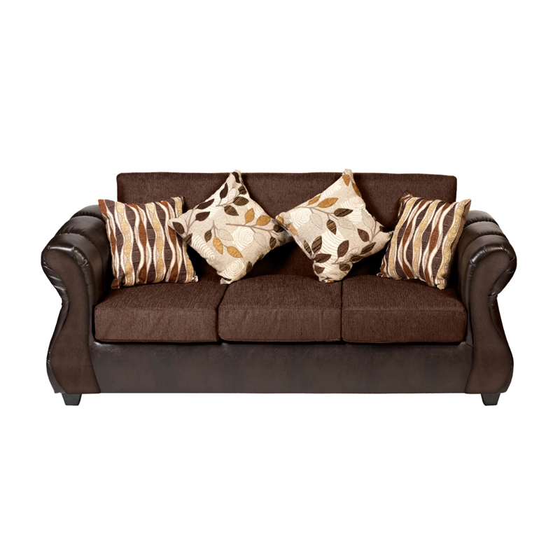 SOFA CASA WOW DECO VERONA 3 CUERPOS CAFE - 3