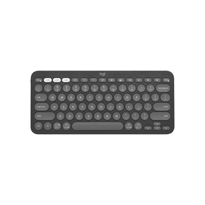 TECLADO LOGITECH PEBBLE KEYS 2 K380S GRAFITO - 1