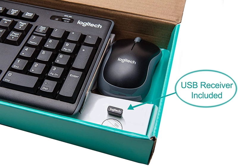 TECLADO Y MOUSE LOGITECH INALAMBRICO MK270 ANTIDERRAME - 5