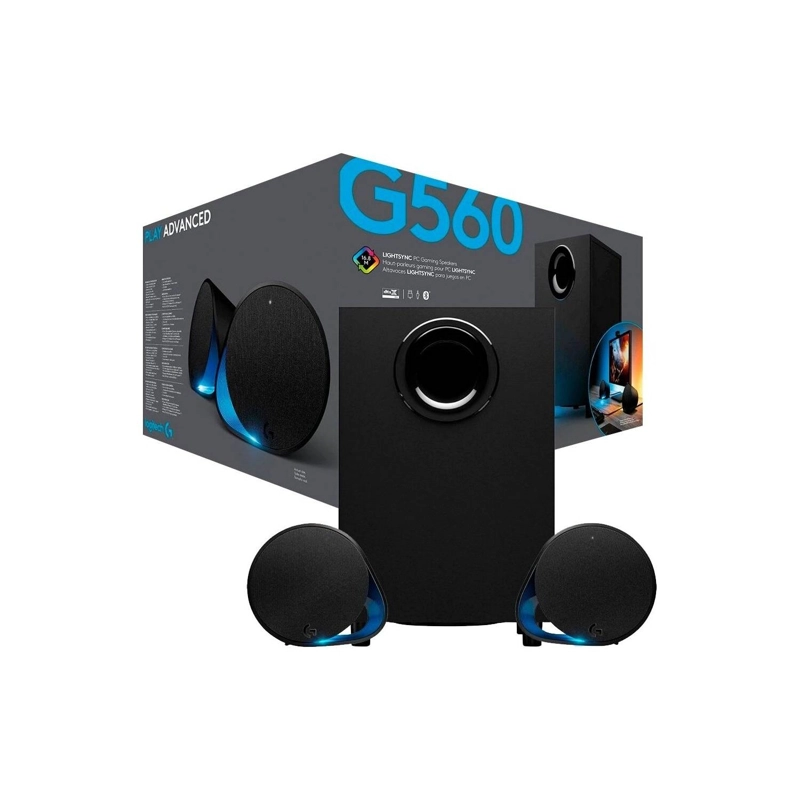 PARLANTE GAMER LOGITECH G560 2.1 LIGHTSYNC RGB 120W - 5