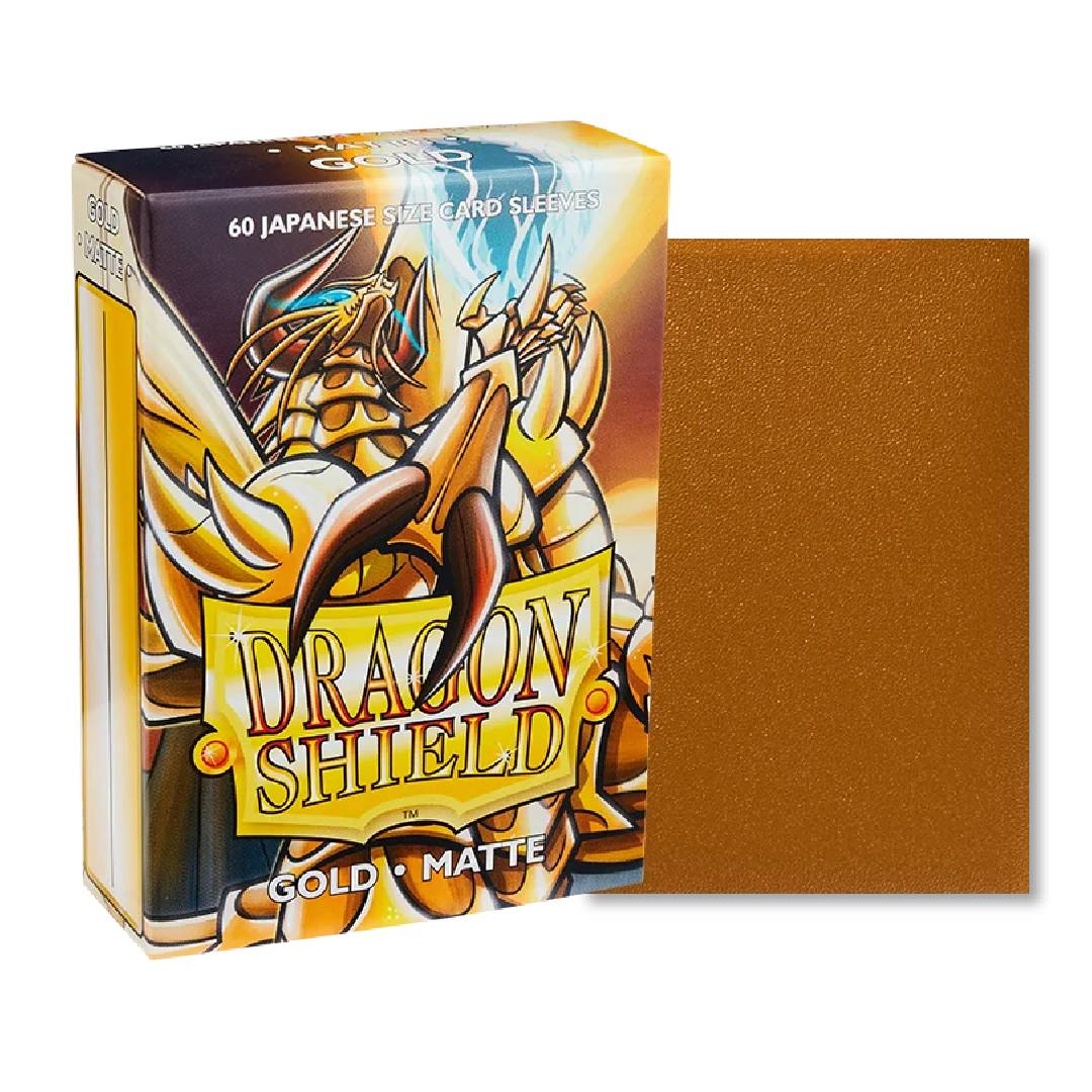 PROTECTORES DRAGON SHIELD 60 JAPANESE MATTE GOLD - 1