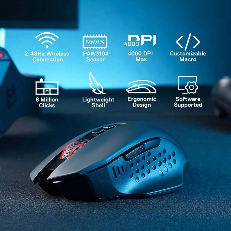 MOUSE INALAMBRICOS REDRAGON GAINER WIRELESS - M656 - 3