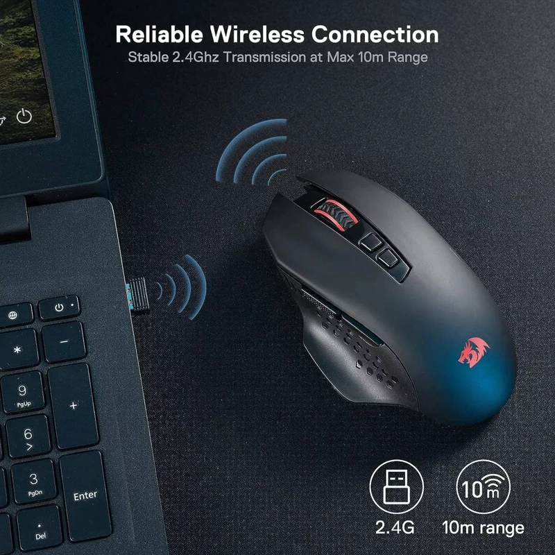 MOUSE INALAMBRICOS REDRAGON GAINER WIRELESS - M656 - 4