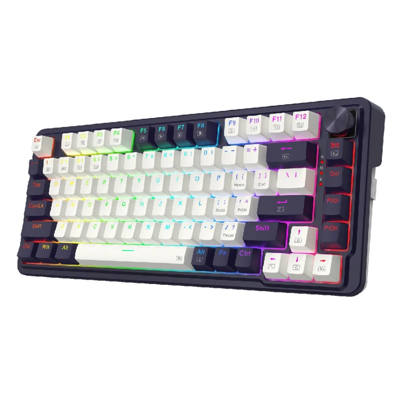 TECLADO REDRAGON UCAL PRO BLANCO Y NEGRO - 2