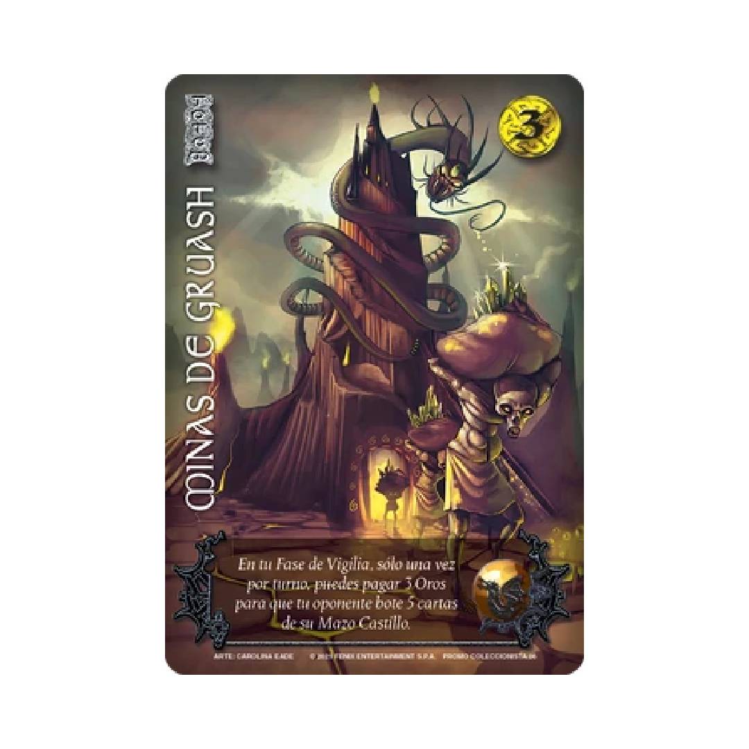 JUEGO CARTAS COLECCIONABLE MITOS Y LEYENDAS PROMO MINAS GRUASH PRIMER BLOQUE - 1