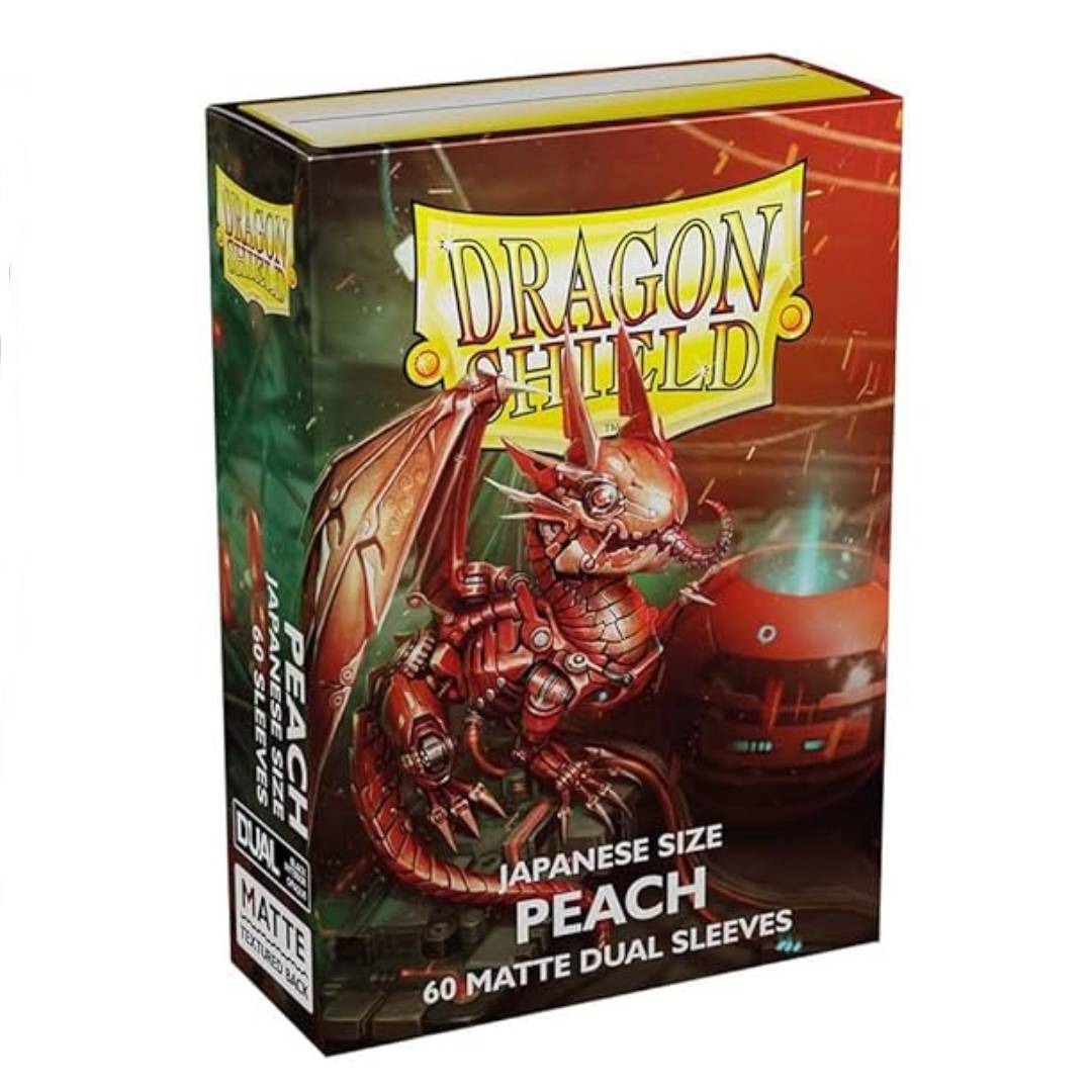 Dragon Shield Japanese Size Dual Matte - Peach (60 ct.)