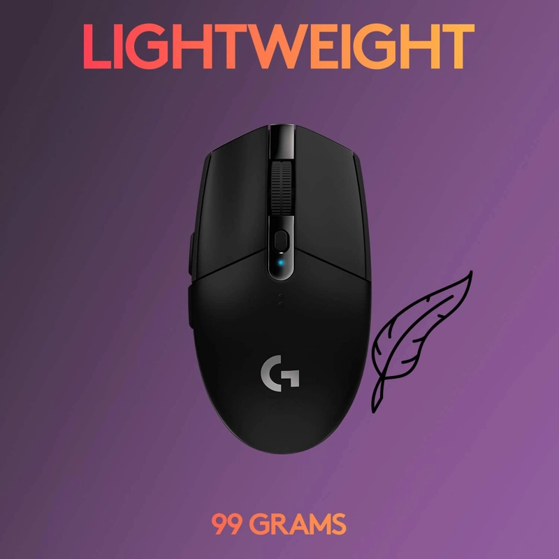 MOUSE GAMER LOGITECH INALAMBRICO G305 NEGRO 12K DPI - 7