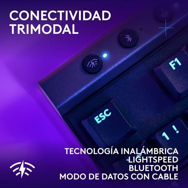 TECLADO LOGITECH G G515 TKL BLACK LIGHTSPEED - 4