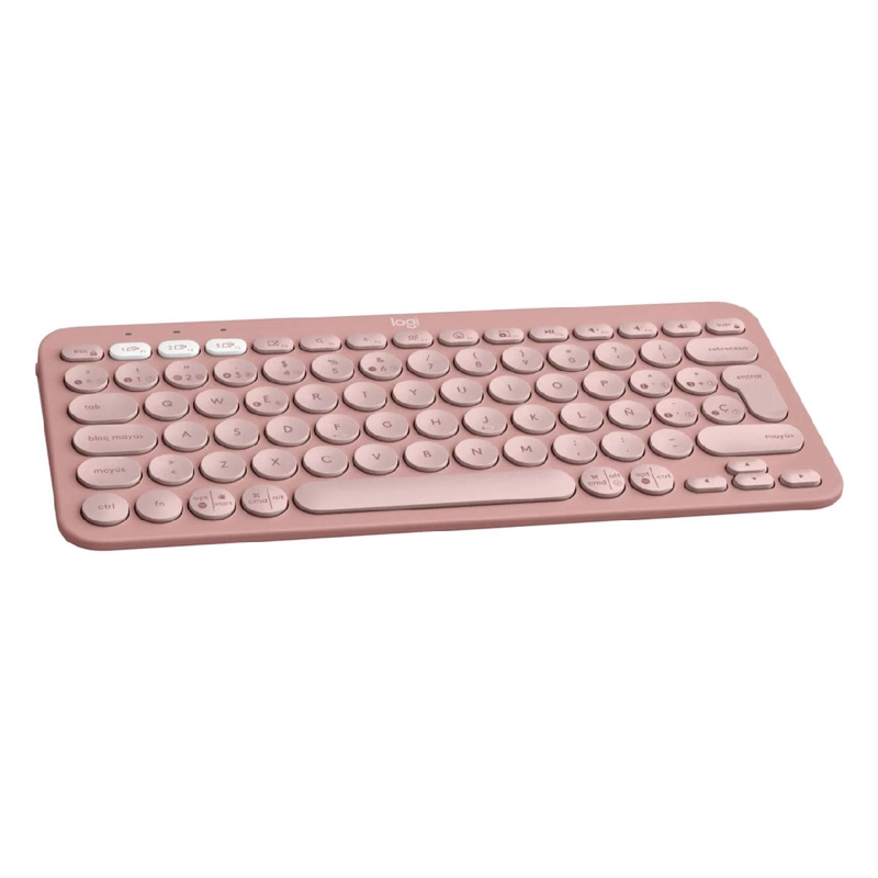 TECLADO LOGITECH PEBBLE KEYS 2 K380S ROSADO ESPAÑOL - 3