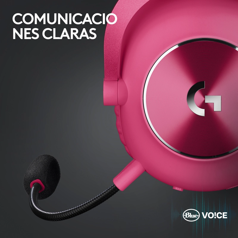 AUDIFONOS GAMER LOGITECH PRO X 2 LIGHTSPEED MAGENTA - 3