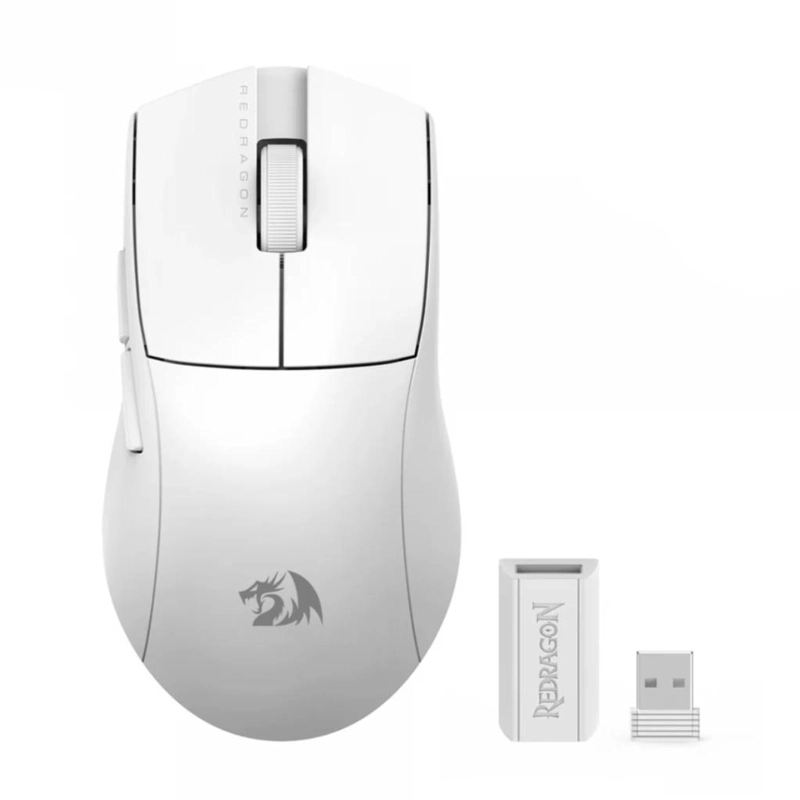 MOUSE WIRELESS REDRAGON ULTRA LIGHT K1NG M916 1K BLANCO - 1