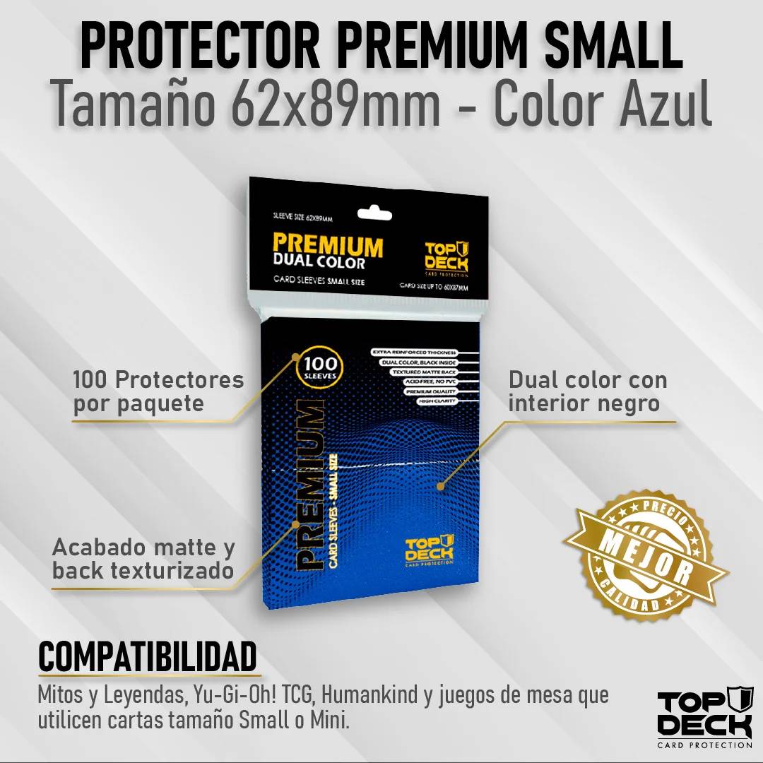 PROTECTOR PREMIUM DUAL SMALL AZUL 62X89 - 2
