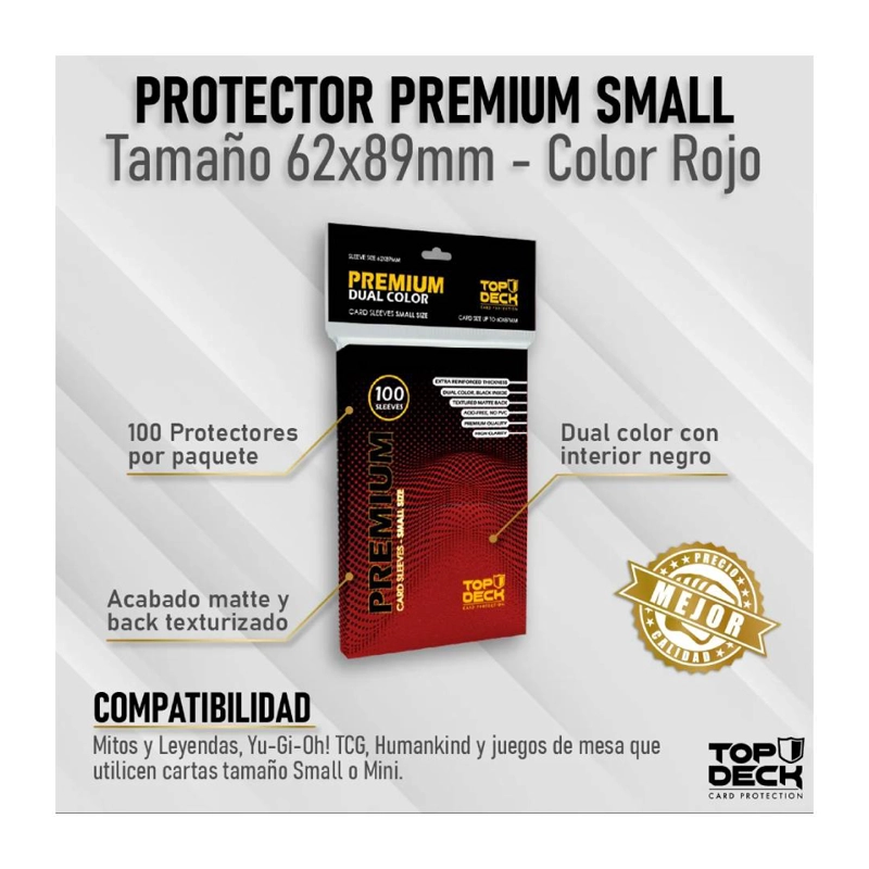 PROTECTOR PREMIUM DUAL SMALL ROJO 62X89 - 2