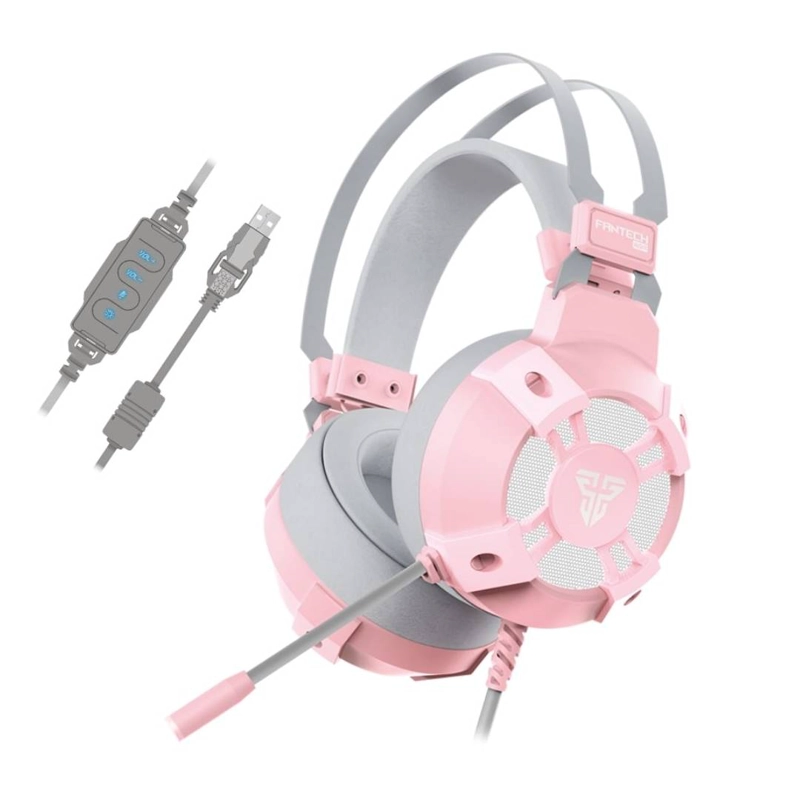 AUDIFONOS FANTECH HG11 CAPTAIN RGB 7.1 SAKURA EDITION LE - 1