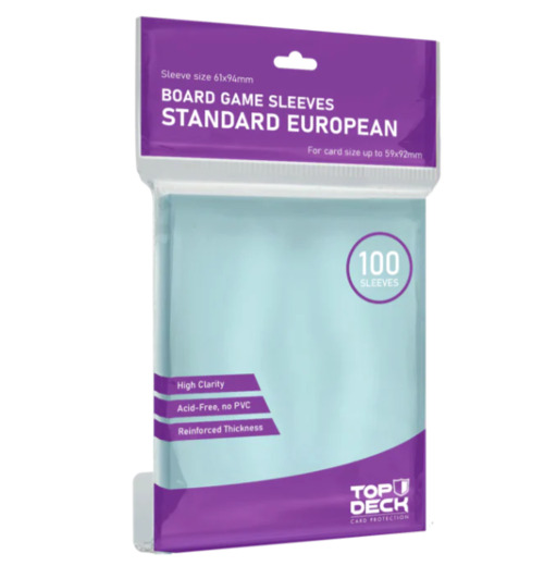 PROTECTOR TOPDECK TRANSPARENTE STANDARD EUROPEAN 59X92MM - 1