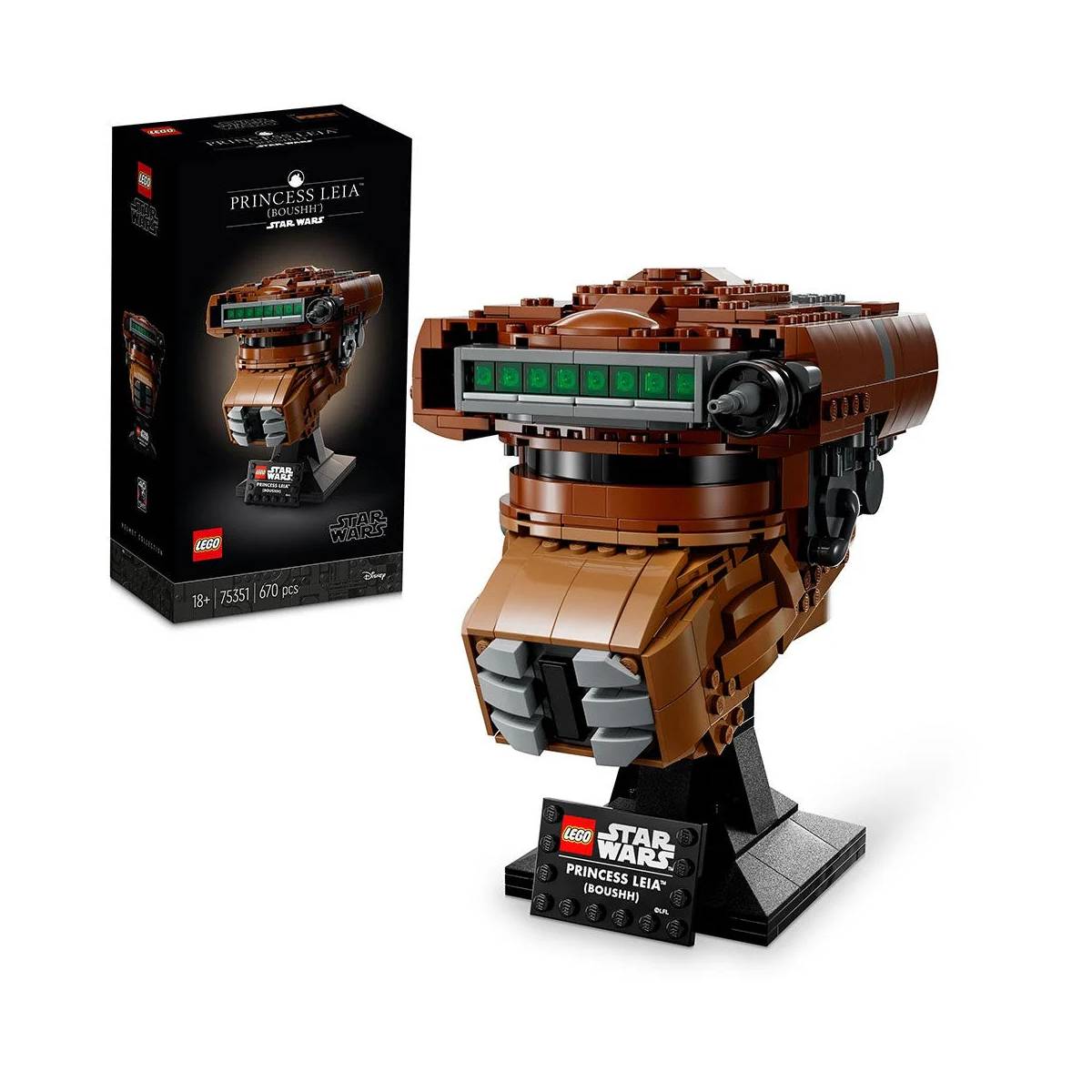 BLOQUES LEGO STAR WARS CASCO DE LA PRINCESA LEIA BOUSHH 75351 - 1
