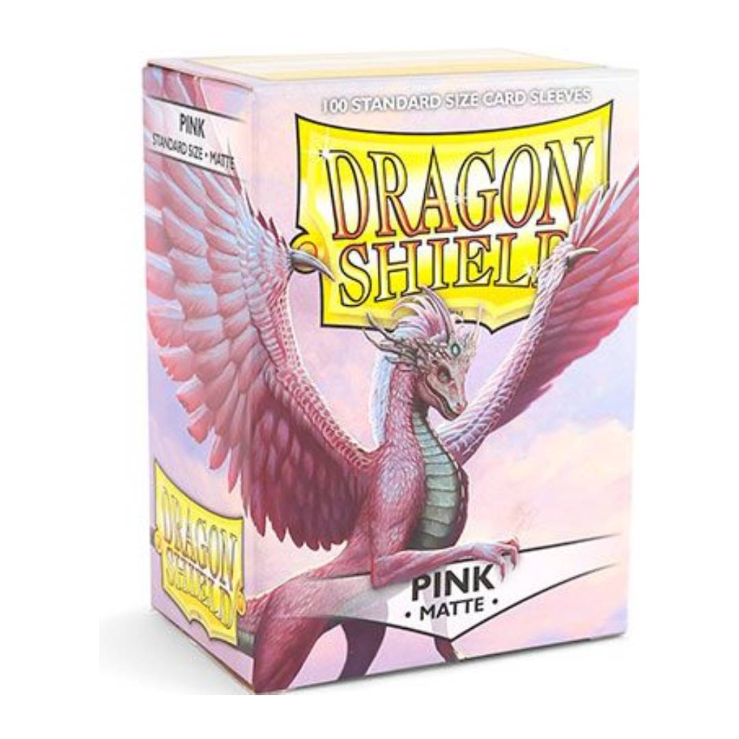 PROTECTORES DRAGON SHIELD 100 STANDARD MATTE PINK - 1