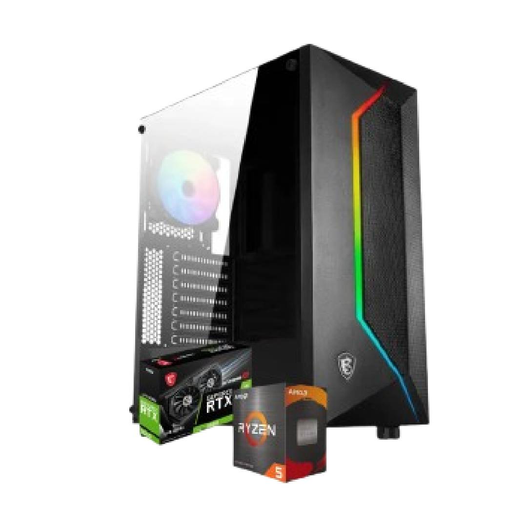 PC GAMER NUBIAN 5600X: R5 5600X/16GB U10/512GB NVME/RTX3050 - 1
