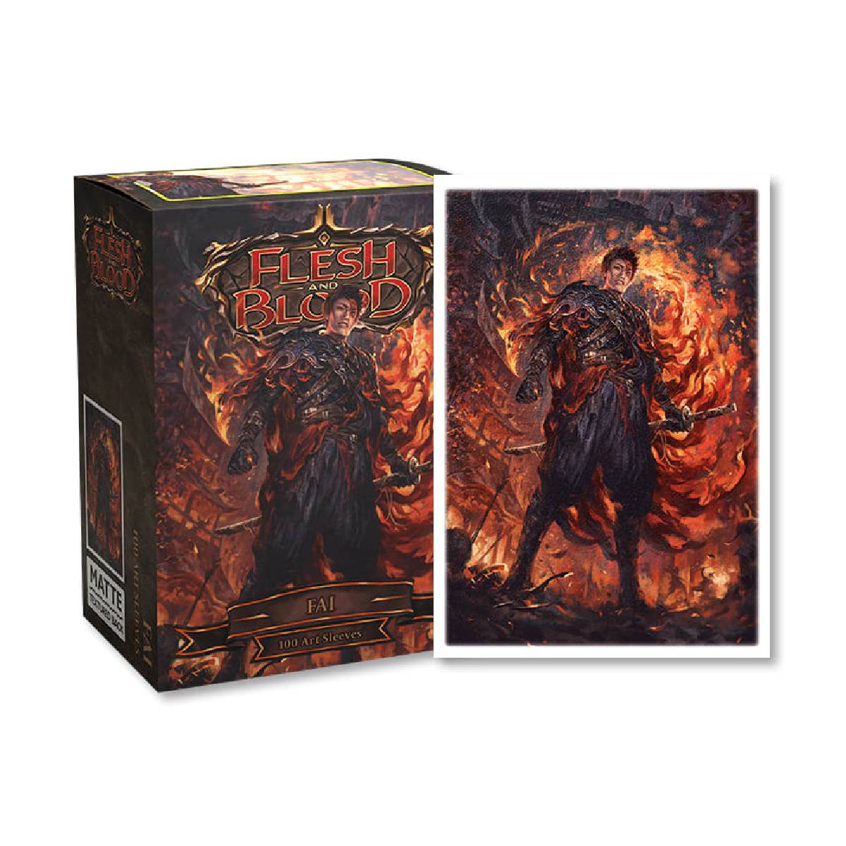 PROTECTOR DRAGON SHIELD 100 MATTE FLESH & BLOOD UPRISING FAI - 1