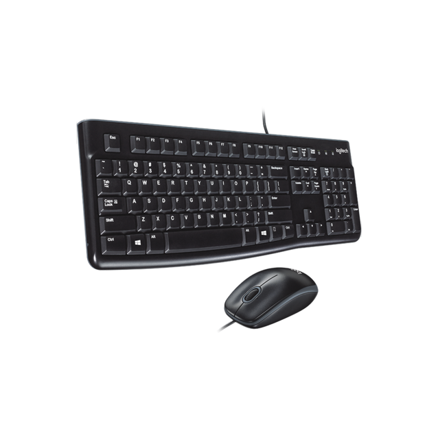 KIT TECLADO Y MOUSE LOGITECH MK120 ALAMBRICO NEGRO - 2