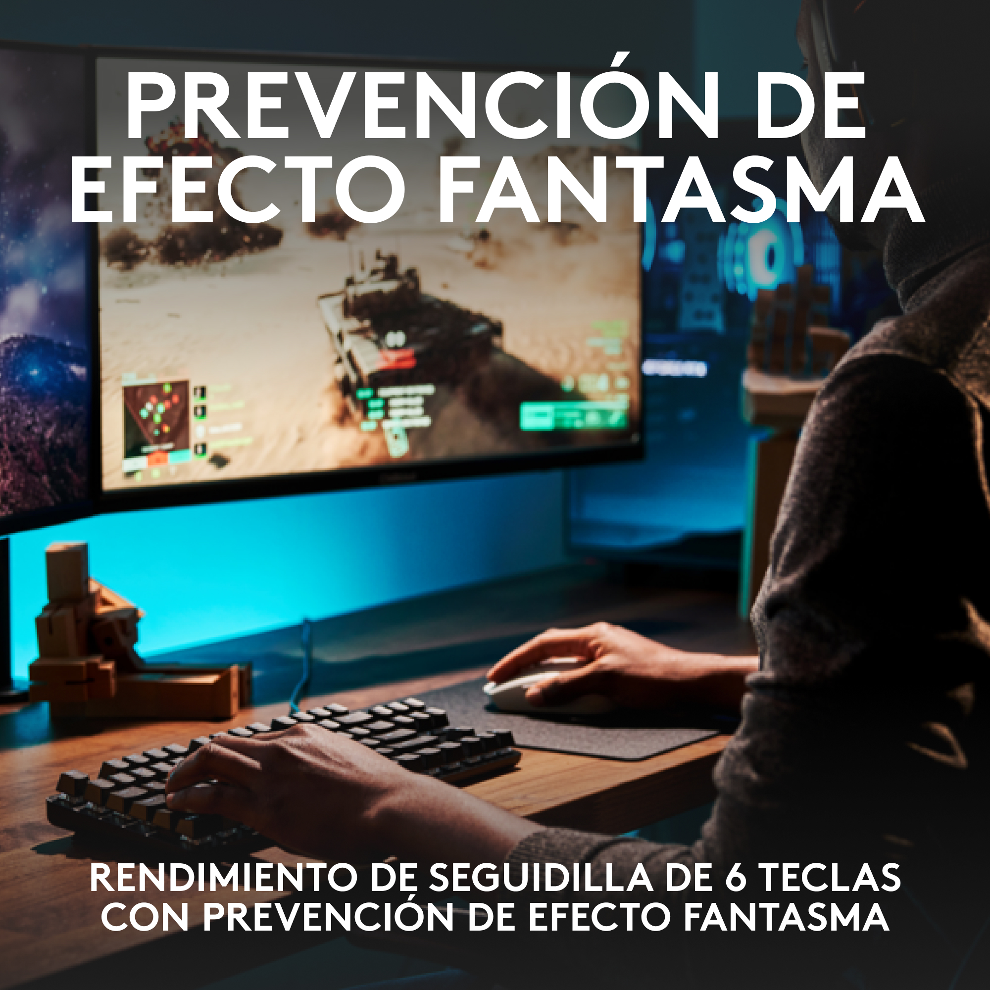 TECLADO LOGITECH G413 SE SW TACTILE LED BLANCO PBT - 4