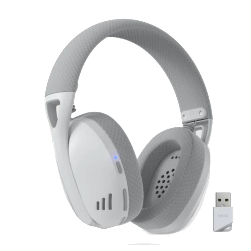 AUDIFONOS INALAMBRICOS REDRAGON IRE PRO H848 BLANCO Y GRIS - 2