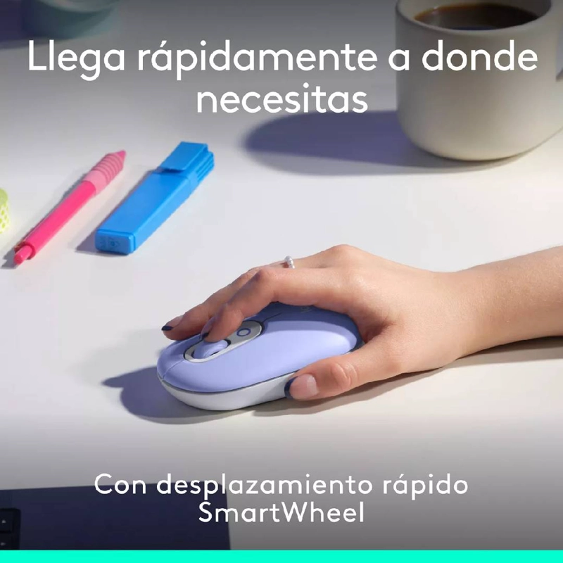 TECLADO LOGITECH POP ICON COMBO ESPAÑOL LILA - 5