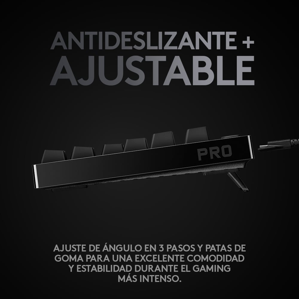 TECLADO GAMER LOGITECH G PRO QWERTY GX BLUE CLICKY INGLE S - 3