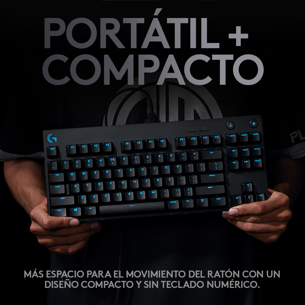 TECLADO GAMER LOGITECH G PRO QWERTY GX BLUE CLICKY INGLE S - 6