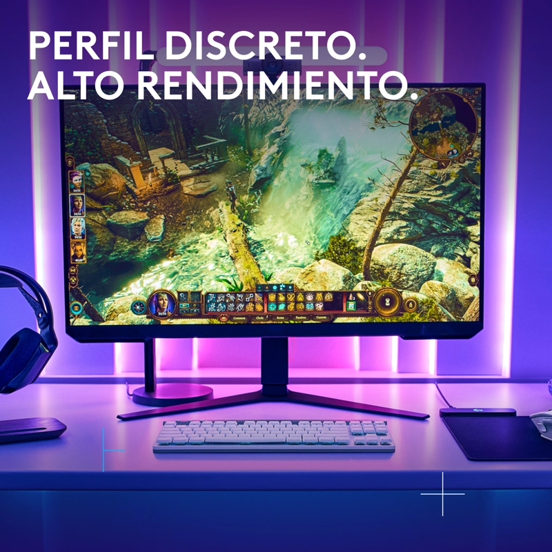 TECLADO LOGITECH G G515 TKL WHITE LIGHTSPEED - 4