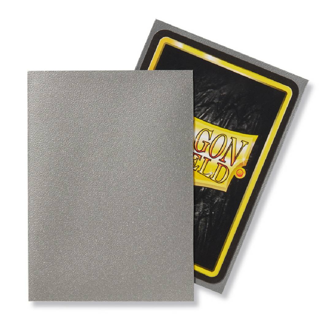 JUEGO CARTAS COLECCIONABLE DRAGON SHIELD SLEEVES STANDARD MATTE SILVER 100 CT - 2