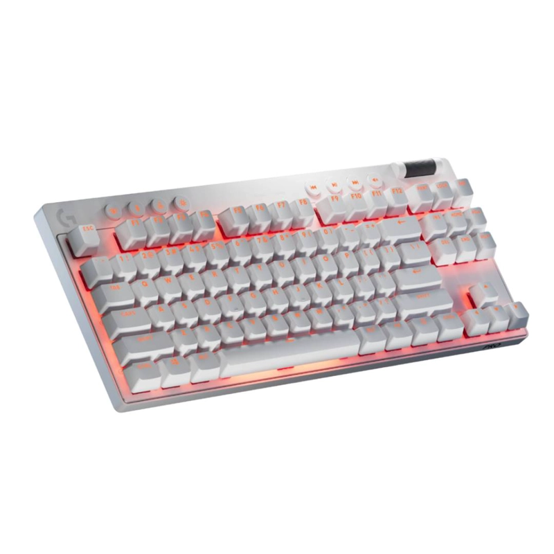 TECLADO GAMER LOGITECH PRO X TKL US BLANCO TACTILE - 5