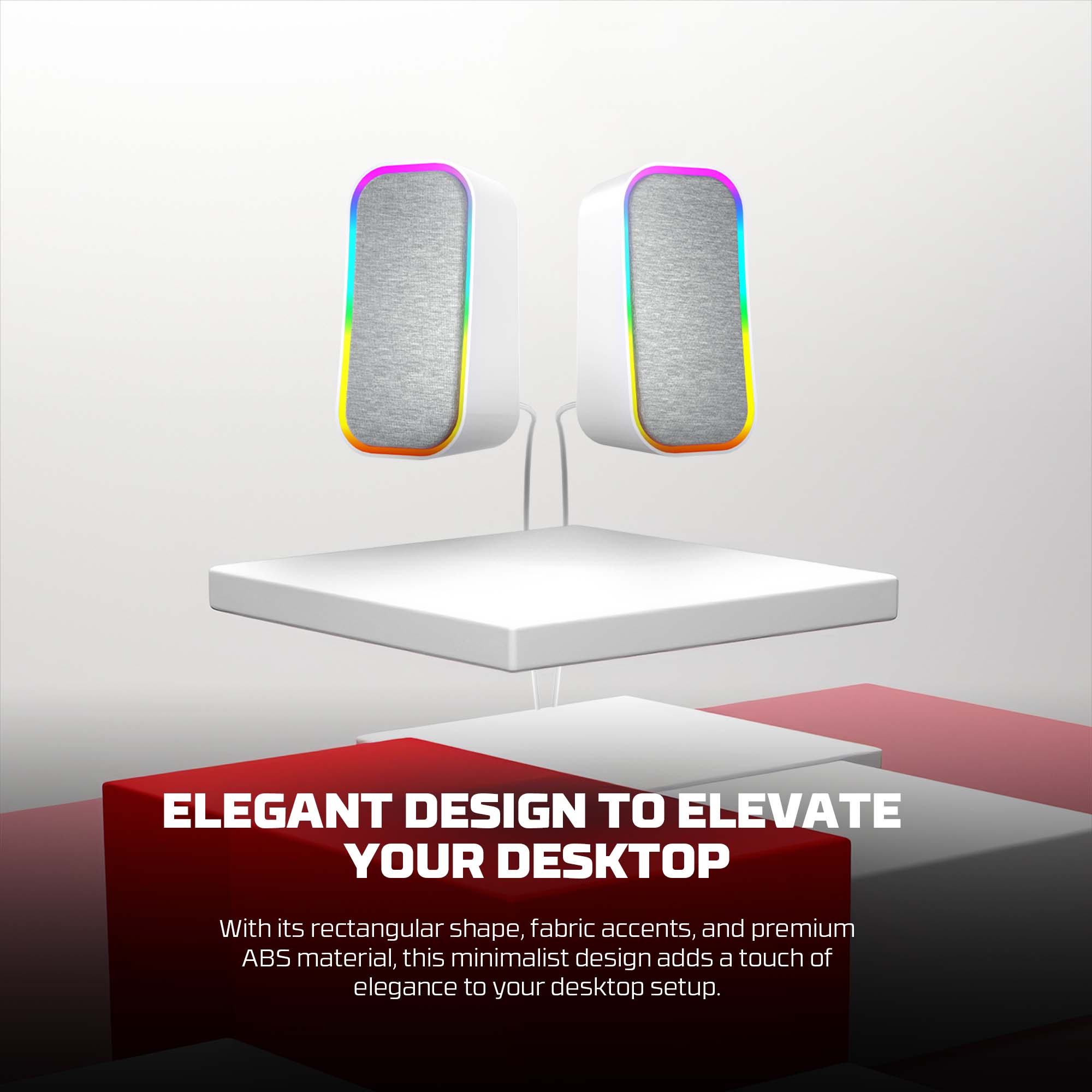 PARLANTE FANTECH GROOVE RGB BLANCA GS304 - 4