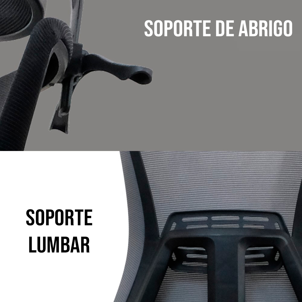 SILLA DE OFICINA FANTECH OCA258 GRIS - 4