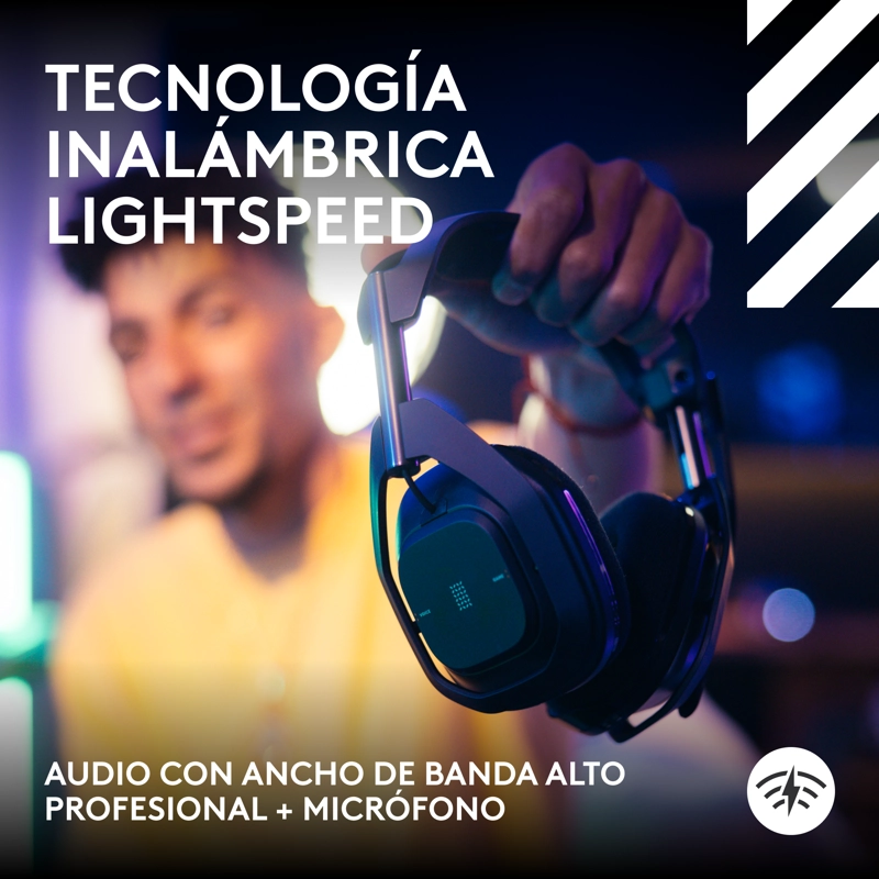 AUDIFONOS GAMER LOGITECH ASTRO A50 X INALAMBRICOS NEGRO - 2