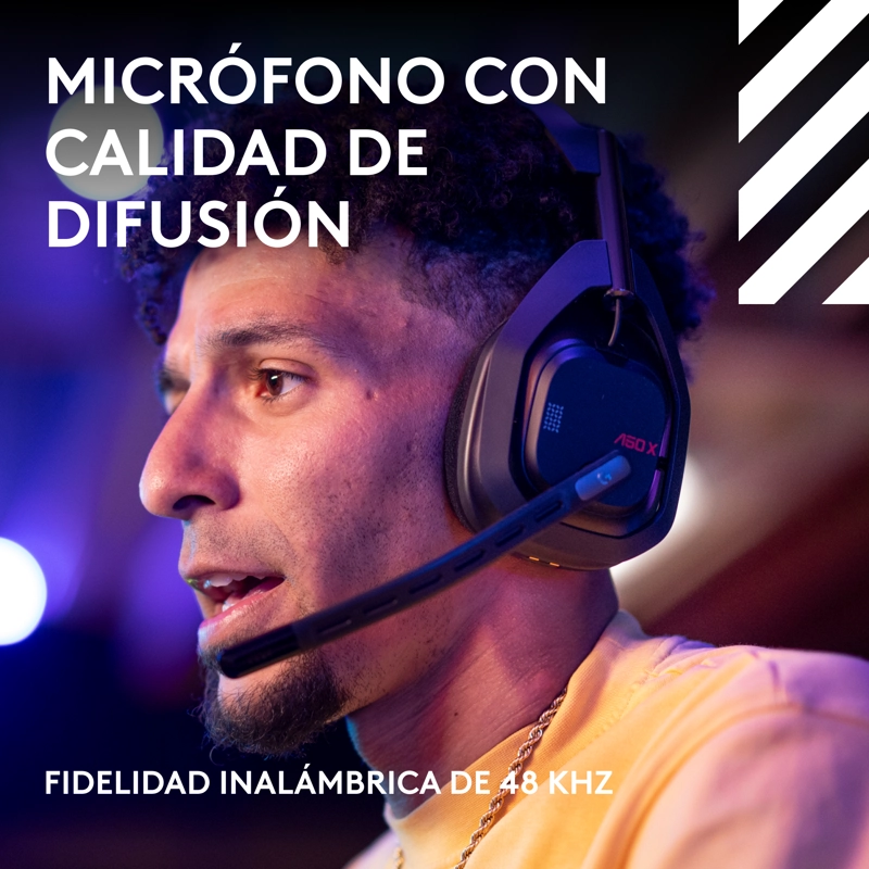 AUDIFONOS GAMER LOGITECH ASTRO A50 X INALAMBRICOS NEGRO - 3