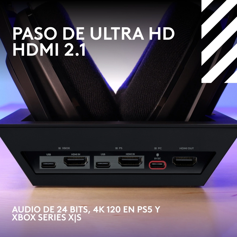 AUDIFONOS GAMER LOGITECH ASTRO A50 X INALAMBRICOS NEGRO - 5